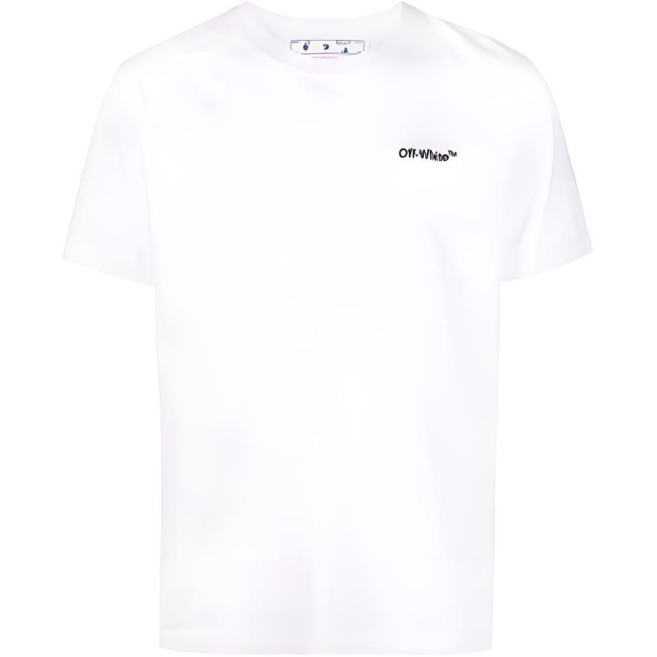 Off-White Helvetica Short Sleeve Tee Men's OMAA027C99JER0090110