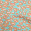 Cotton Flex Aqua Blue Fabric Animal Skin  Sewing Craft Projects Fabric Prints By Yard 40 Inch