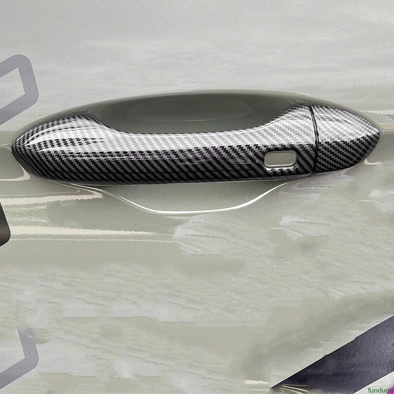 Для Geely Coolray 2018 углеродное волокно хромированная дверная ручка автомобиля крышка чаши Декор отделка наклейка Стайлинг