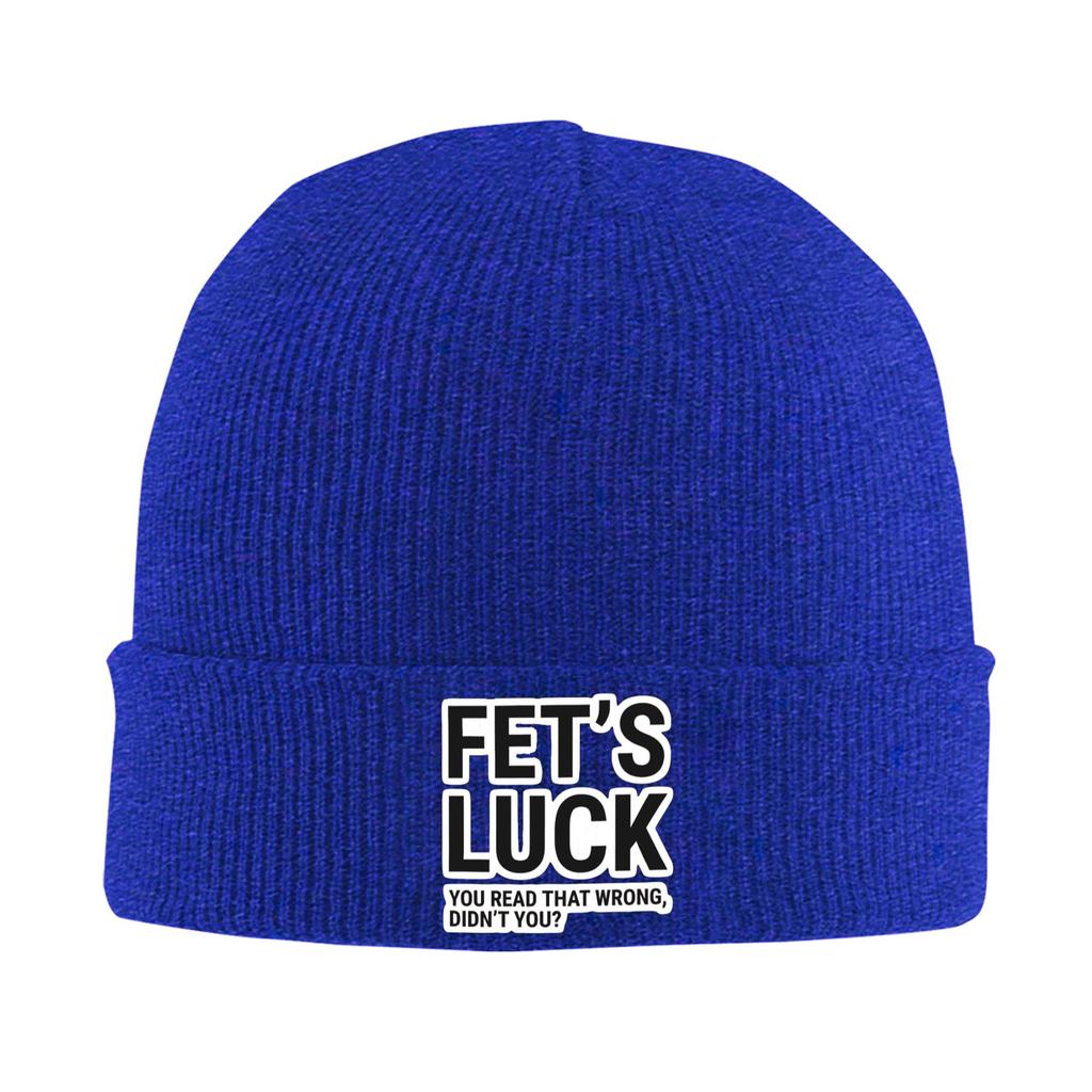 Adult Unisex FETS LUCK You Read That Wrong Didnt You Beanie Hats Hip Hop Knit Hat Winter Outdoor Sport Caps Warm Bonnet Hats