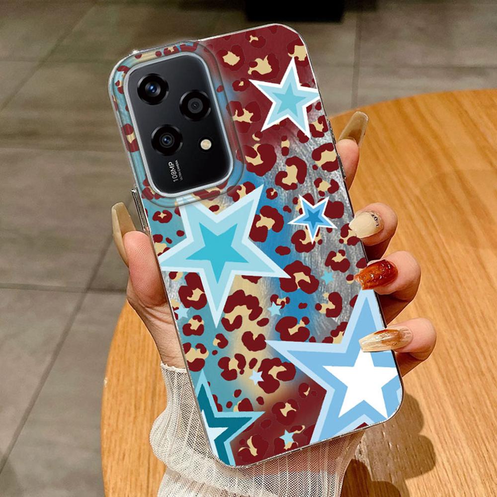 Чехол с цветной бабочкой и градиентом для Huawei Honor 400 200 Magic5 Lite 200 Pro X9a X9c X8a, чехлы для телефонов, мягкий силиконовый бампер, жесткая задняя крышка из ПК