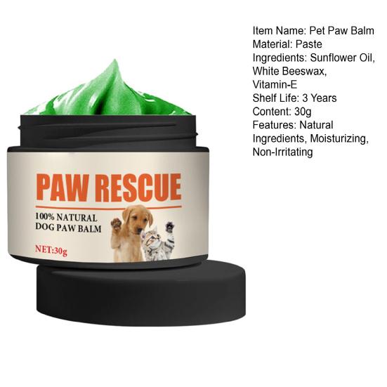 Yousheng Pet Paw Cream for Prevent Dry & Cracking Mild Natural Ingredients Moisturizing Cat Dog Paw Balm to Heal & Repair Paw Skin Crack Pet Supplies