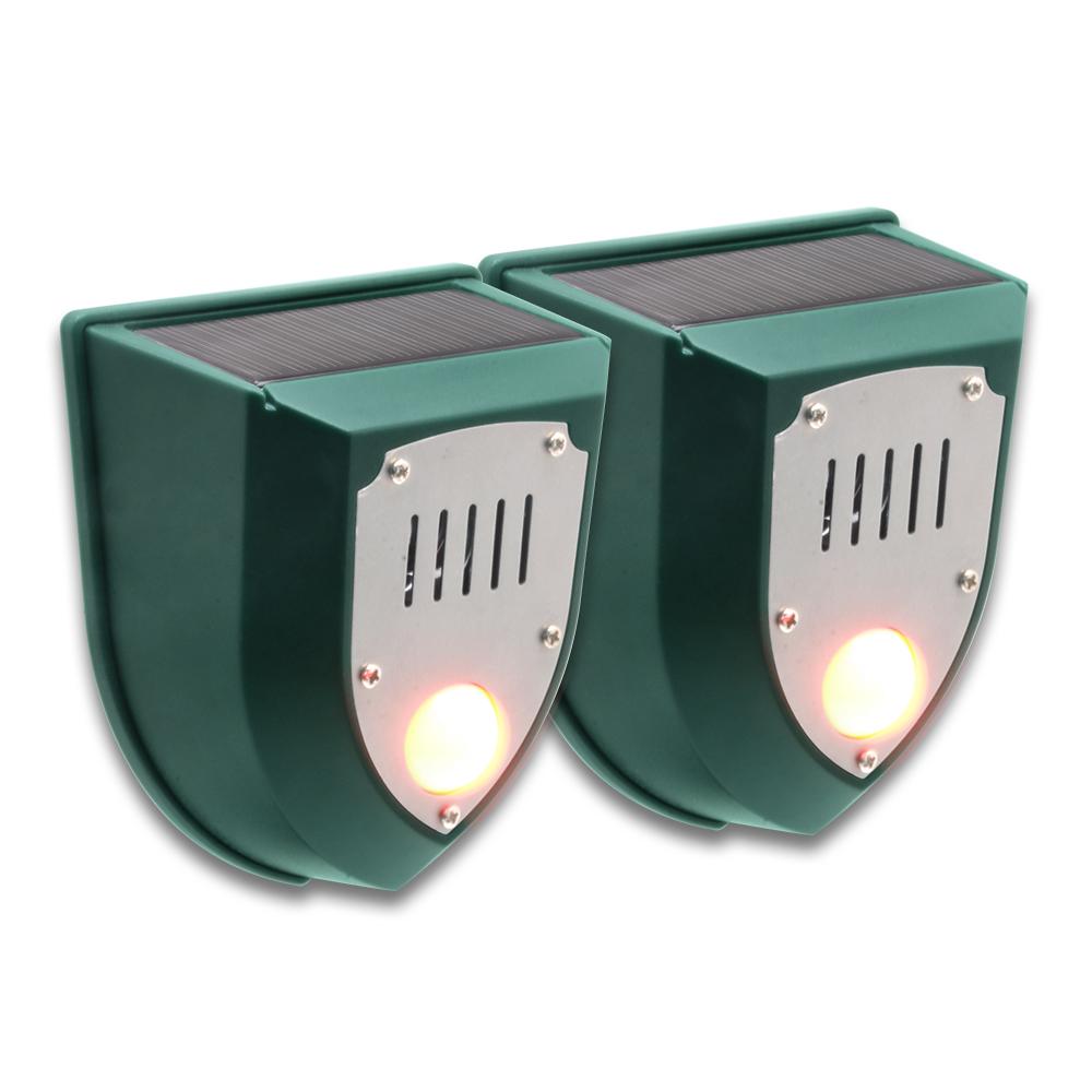 Solar Electronic Ultrasonic Repeller with PIR Motion Sensor Alarm Timed Human Body Induction