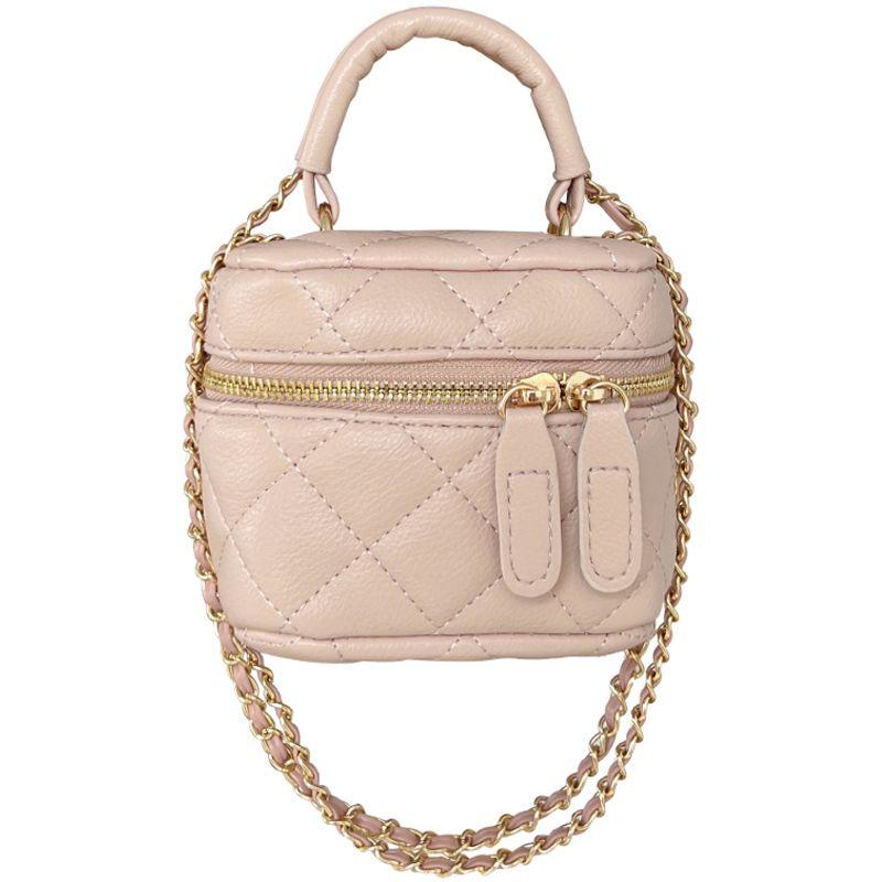 Стеганая сумка-сатчел Классический стиль На одно плечо Мини-сумка для помады