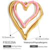 Heart Cat Dog Owl Oil Drop Ocean Style Pendants 18K Gold Plated Stainless Steel Charms Fashion Jewelry Gold Pendants