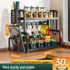 Kitchen Multi-functional 2-Tier Stainless Steel Storage Rack