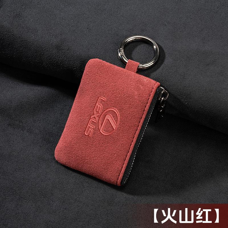 Сумка для автомобильных ключей Кошелек для монет из замши Мини-кошелек для карт Для Lexus NX IS RX ES GX LX LS UX GS 200 260 300 350 NX200 NX300 RX350 ES300