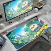 Mouse Pads Extended Gamer Anime P-Pokemon Rowlet Desk Mats Laptop Office Cabinet LockEdge Gaming Accessories Keyboard Rubber Mat