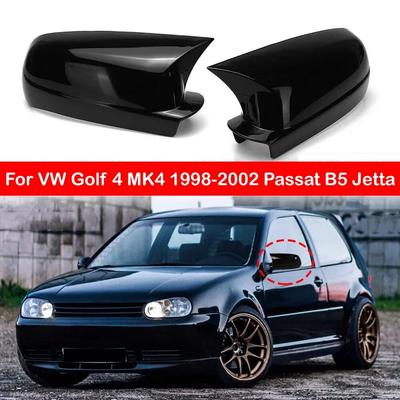 Для VW Golf 4 MK4 1998-2002 Passat B5 Jetta автомобиля боковое зеркало заднего вида наклейка наклейка на крышку крыла внешняя дверь чехол отделка карбоновая авто