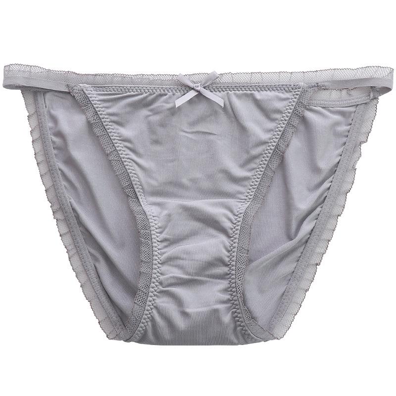European & American Milk Silk Plus Size Women's Low-Waist High-Cut Panties
