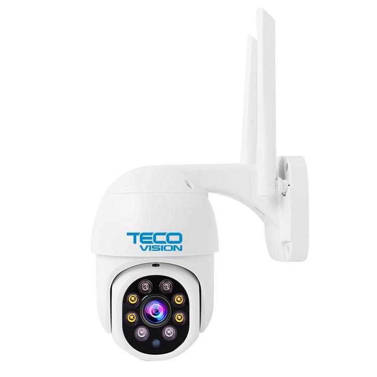 TECO VISION 5 Мегапикселей 360° Аудио + Микрофон 128 ГБ WIFI PTZ PTZ5DF