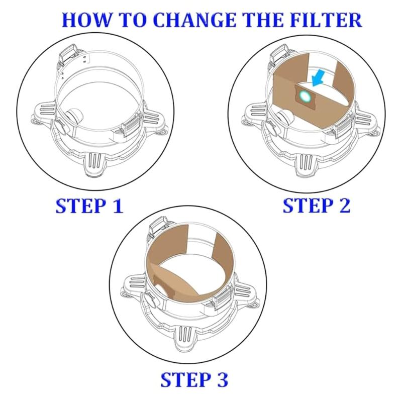 Dry Vacuum Cleaner Replacement Bags 10-14 Gallon Capacity Paper Dust Bags Disposable Collection Filter Bags Enduring