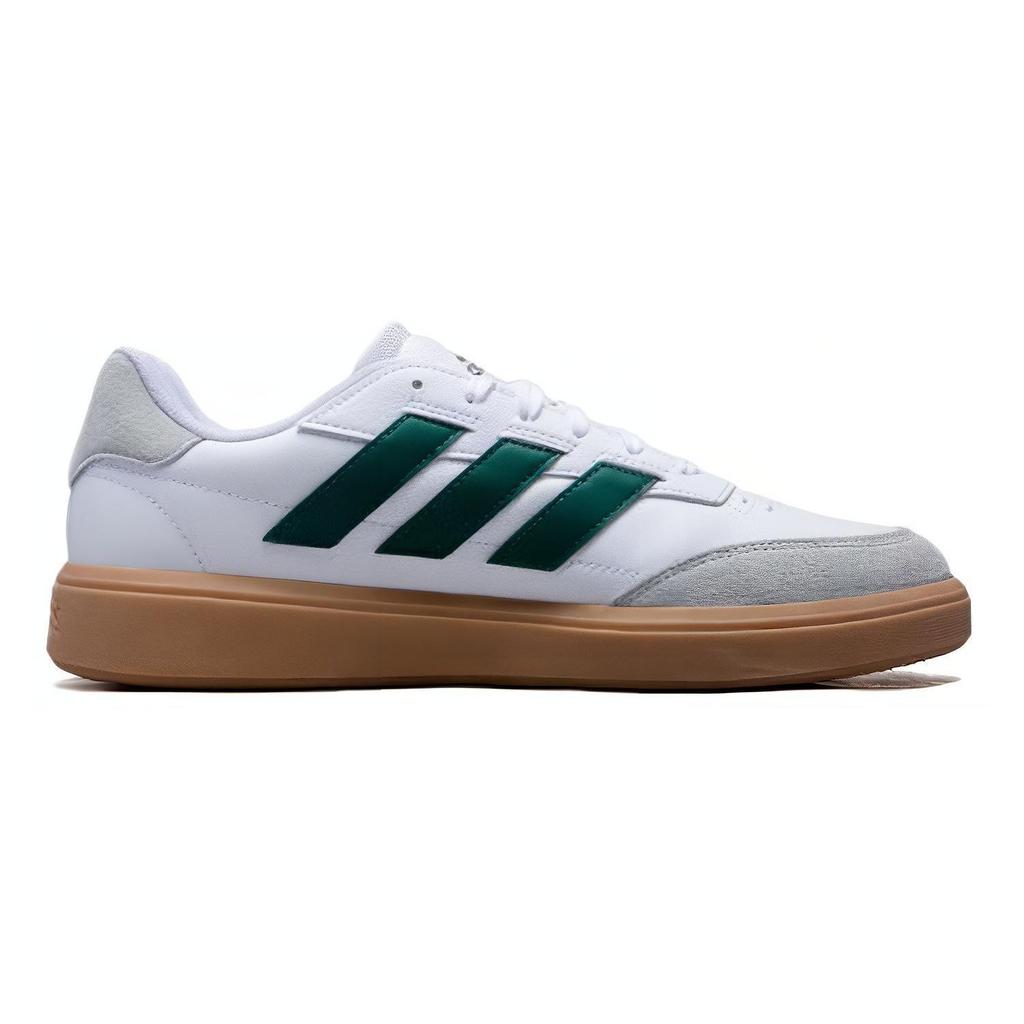 adidas Courtblock Удобные Прочные Дышащие Низкие Теннисные Кроссовки Мужские Кроссовки Белый Зеленый IF6505