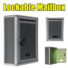 Letter Box Suggestion Box Newspaper Mail Letter Post Home Garden Aluminum Alloy Mailbox Outdoor Security Locking Mailbox