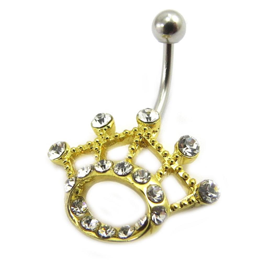 Les Trésors De Lily [E5115] — Пирсинг «Королева», белое золото