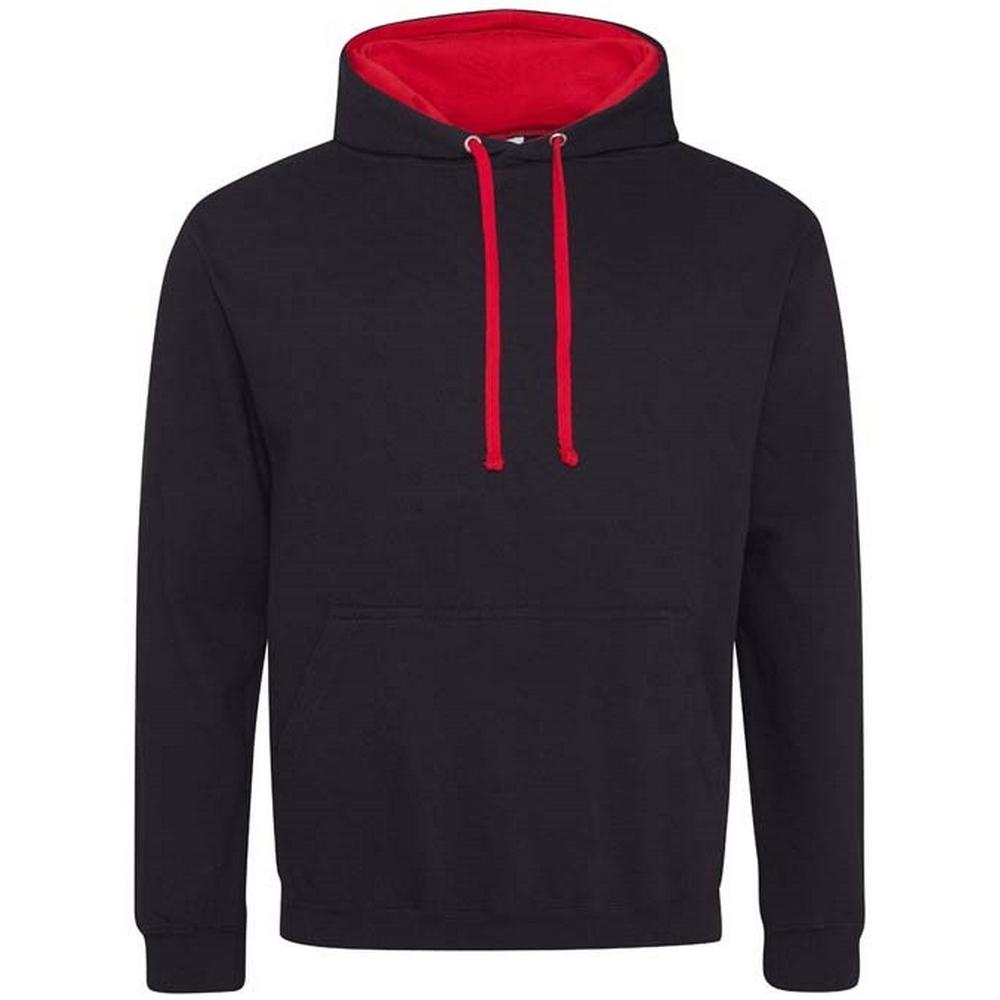 Унисекс толстовка с капюшоном Awdis для взрослых, однотонная, в стиле "varsity"