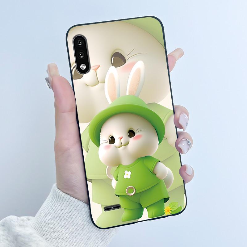 Для телефона LG K22 2020 Задняя крышка Чехол Роскошный Милый Сердце Любовь Кролик Забавный Мягкий Силикон ТПУ Чехол Fundas Для LGK22 K 22 Корпус