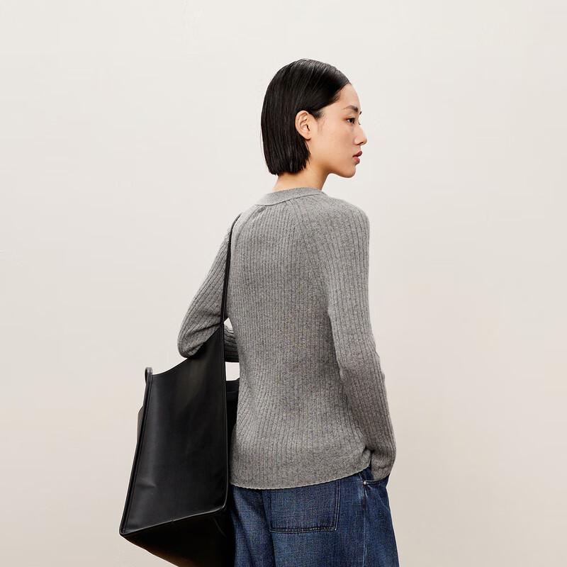 Женский трикотажный кардиган с V-образным вырезом, облегающего кроя, с длинными рукавами