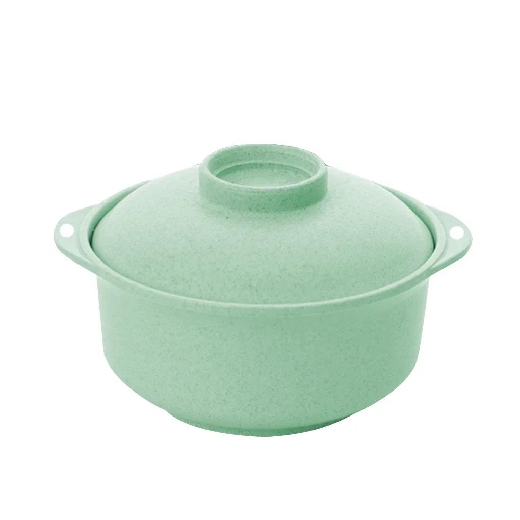 BEPAN Instant Noodle Bowls with Lids Soup Hot Rice Bowls Japanese Style Students Food Container Healthy Tableware Bowl Tableware