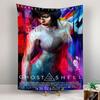 Ghost in the Shell Tapestry Wall Hanging, Scarlett Johansson Movie Poster, Sci-Fi Wall Decor for Bedroom Living Room Dorm
