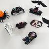 Acrylic Halloween Hair Claw Spider Skeleton Shark Clip Creative Halloween Themed Gripper  Women