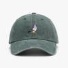 Embroidery Pigeon Spring Vintage Baseball Caps Men Women Water Washed Sunscreen Sun Hat Sports Fishing Sunshade Dad Hat