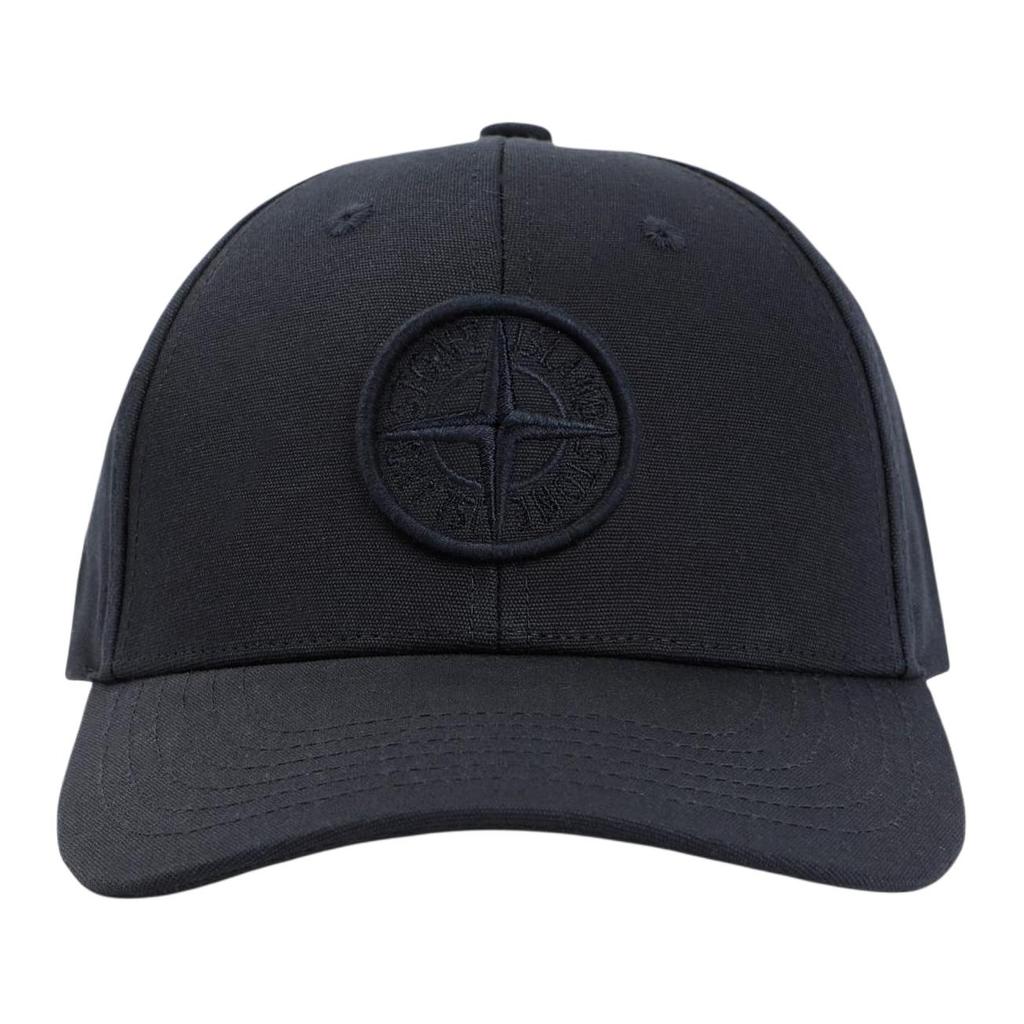 STONE ISLAND Вышитая Дышащая Хлопковая Кепка с Перфорацией и Логотипом-Компасом Мужские кепки Темно-Синий L1S1591000-13S0248-V0020
