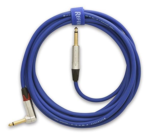 Reference Cables RIC 01 Кабель для живых выступлений, Синий, Прямой-на-Г-образный, 4,5 м