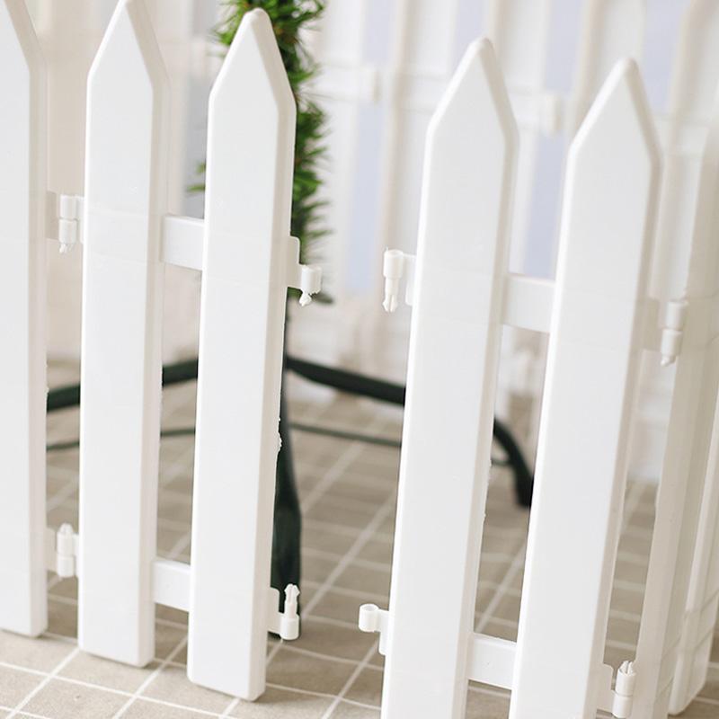 5/10 шт. модный рождественский забор своими руками, белый штакетник, пояс для рождественской елки, садовый забор, домашний декор, окантовка двора