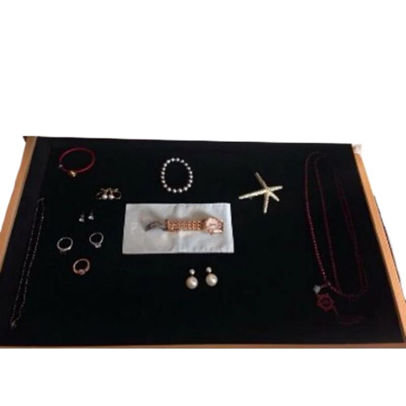 1м/5м/10м/20м*45см Самоклеящаяся Нейлоновая Бархатная Флокированная Ткань Черный Бархатный Подкладочный Рулон для Ювелирных Ящиков Рождественский Декор 0,5мм