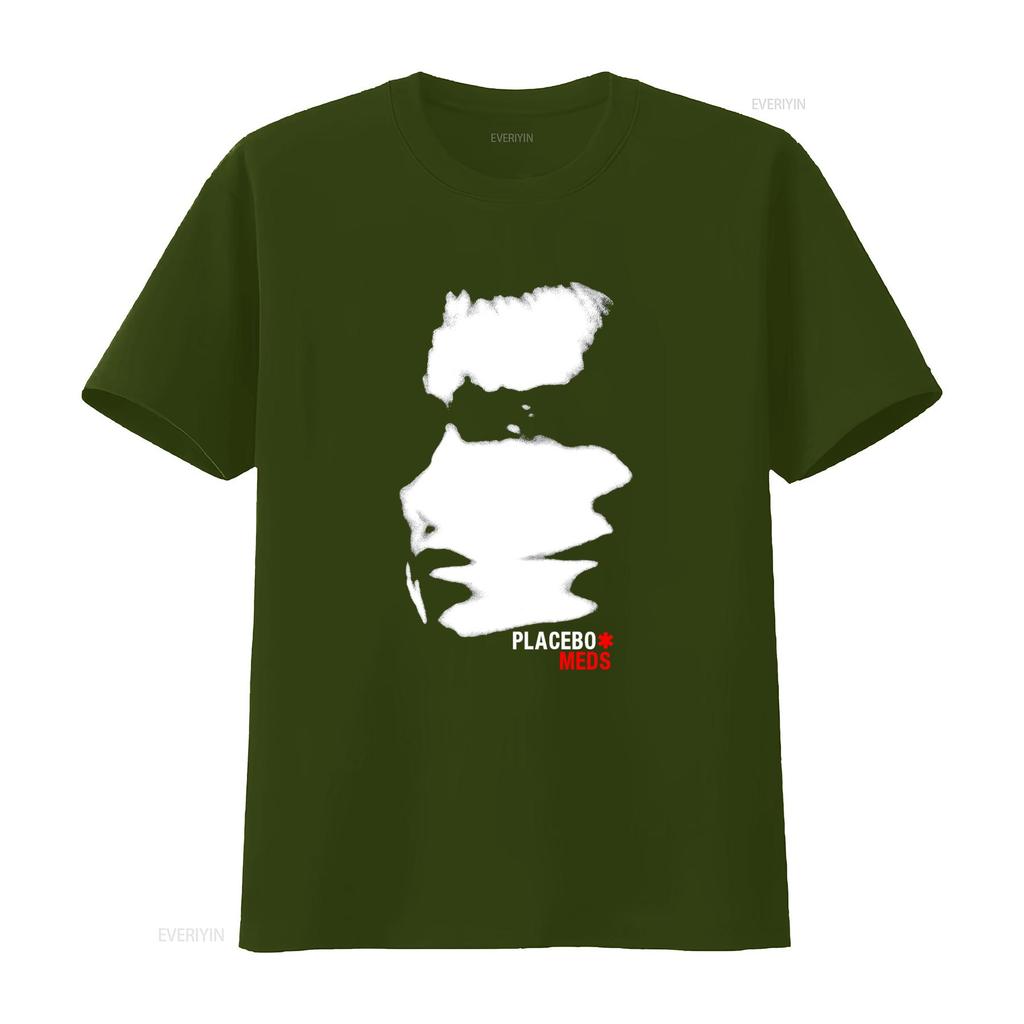 Vintage 00s Placebo Meds Studio Album Inspired Brian Molko Alternative Rock Band T Shirt Size XL vintage Washed graphic