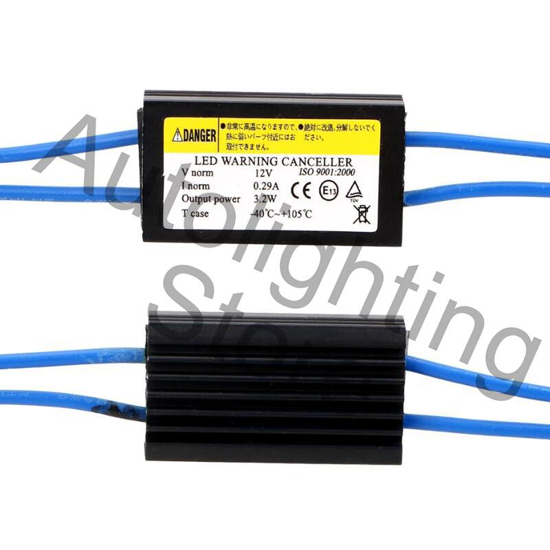 2Pcs LED Warning Canceller Decoder Car Lights OCB Load Resistor Module T10 W5W 501 192 168 Canbus No Error Cable Anti Flicker