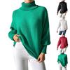 Women's Casual, Fashionable, Comfortable, Solid Color, Minimalist Top, High Collar, Turtleneck Sweatermin
