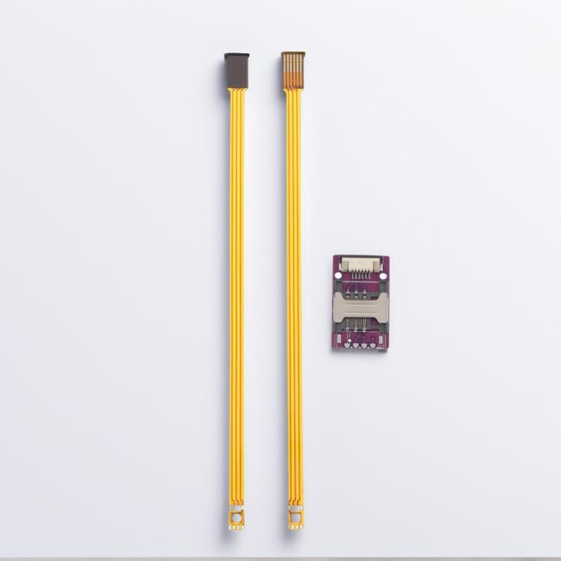 Припаиваемые точки пайки чипа ESIM PCB к внешнему держателю карты ESIM, удлинительный кабель для карты ESIM, внешнее расширение, преобразование