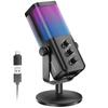 Socodox USB Игровой Микрофон RGB Конденсаторный Микрофон Шумоподавление Быстрое Отключение Звука Мониторинг Игровой Чат Баланс Стриминг Twitch Подкаст Видео ASMR ПК