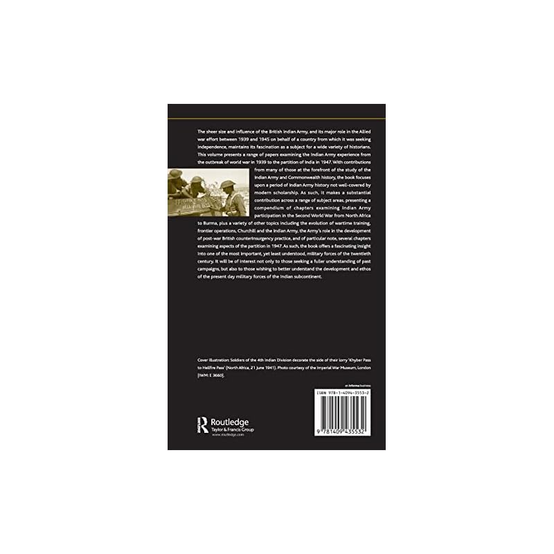 The Indian Army, 193947: Experience and Development