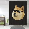 Мемы с Doge и Сиба-ину Занавеска для душа Ванная комната Полиэстер Водонепроницаемые Занавески для ванны С крючками
