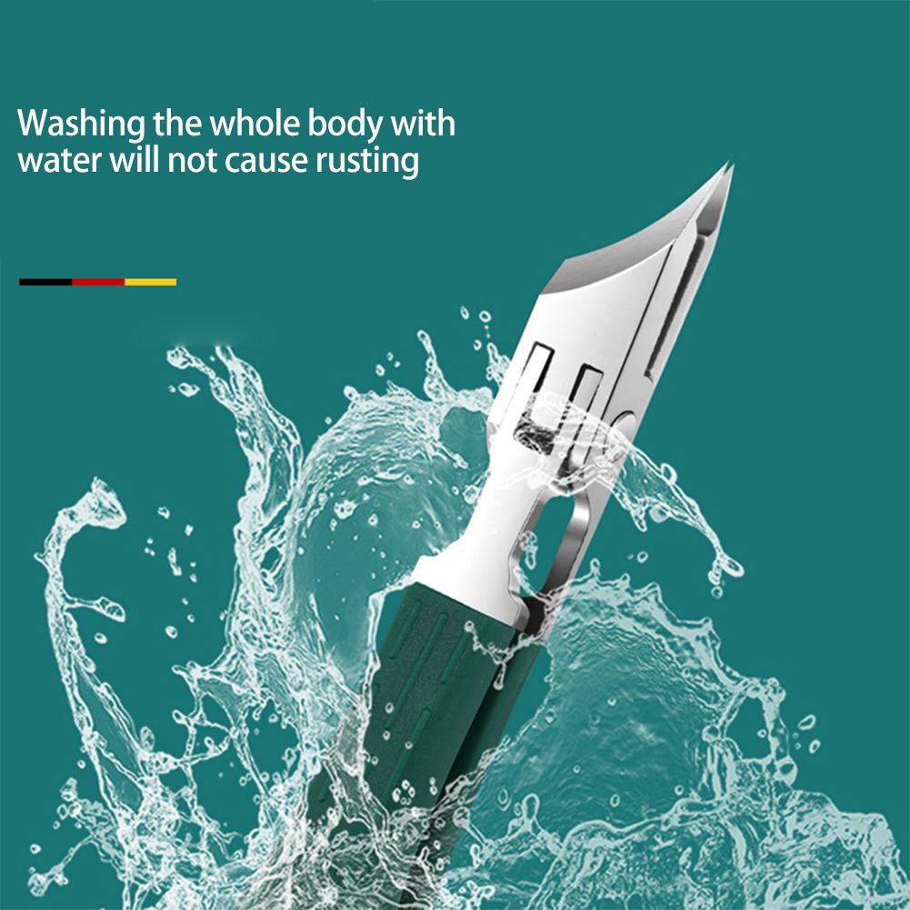 Кусачки для ногтей с большим отверстием Высококлассные Оригинальные Защита от разбрызгивания Канавка для ногтей Специальный нож для ногтей типа «орлиный клюв» Щипцы для толстых ногтей на ногах