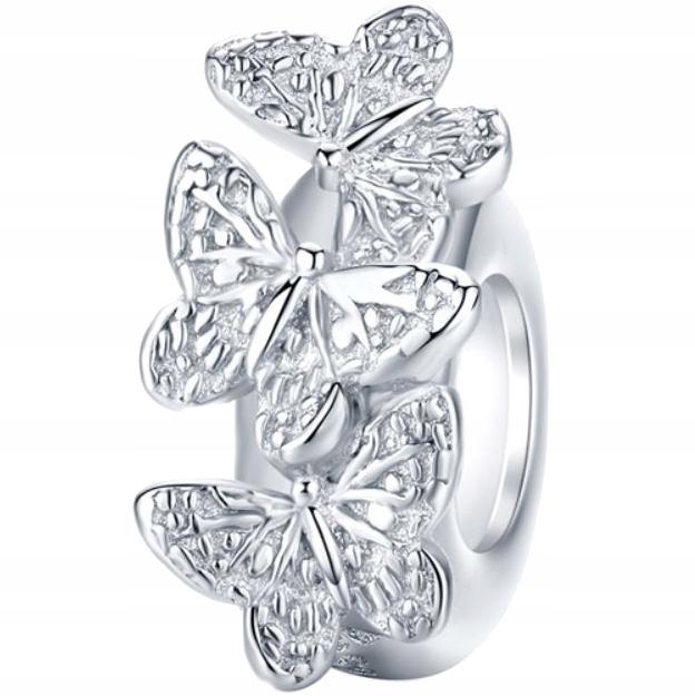 Butterfly Charms 925 Bead S925 Pendant Zircons Beads Butterfly