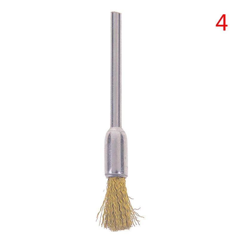 1Pcs Nail Drill Bit Cleaning Brush Electric Manicure Drills Copper Wire Cleaner
