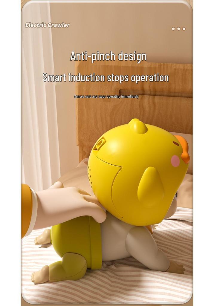 Crawling Baby Doll: Educational Toy for 0-1 Year Olds - Encourages Head Lifting and Crawling Skills