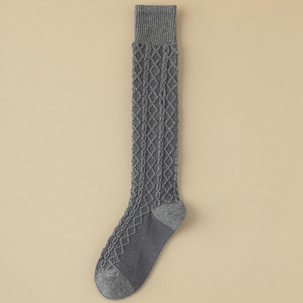 Теплые гольфы до колена однотонные ретро носки в корейском стиле женские чулки для девочек