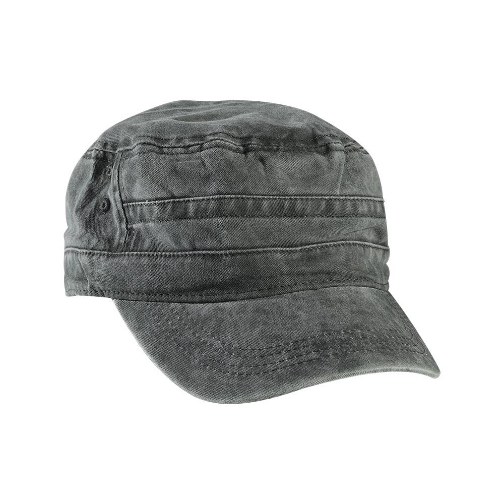 Classic Solid Color Sun Unisex Flat Male Army Cap Polyester Men's Hat