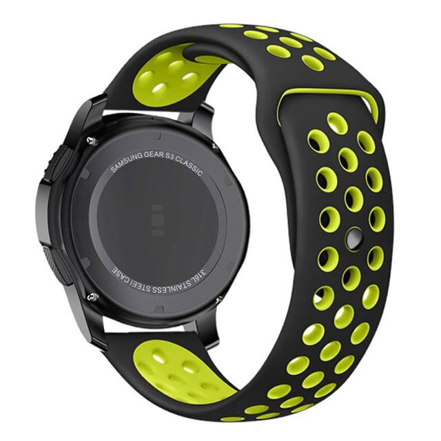 Силиконовый ремешок 20 мм/22 мм Для Samsung Galaxy Watch 4/3/Huawei Watch 3/GT Sports Дышащий браслет Для Amazfit GTR/Active 2