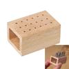 Wooden Nail Drill Grinding Bit Holder Professional Nail Polish Head Storage Display Stand Nail Drill Bits Organizer