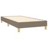 Box Spring Bed with Mattress Taupe 90 x 200 cm Fabric