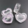 4pcs Acrylic Transparent Drip Oil Love Beads DIY Handmade Material Jewelry Phone Case Accessories