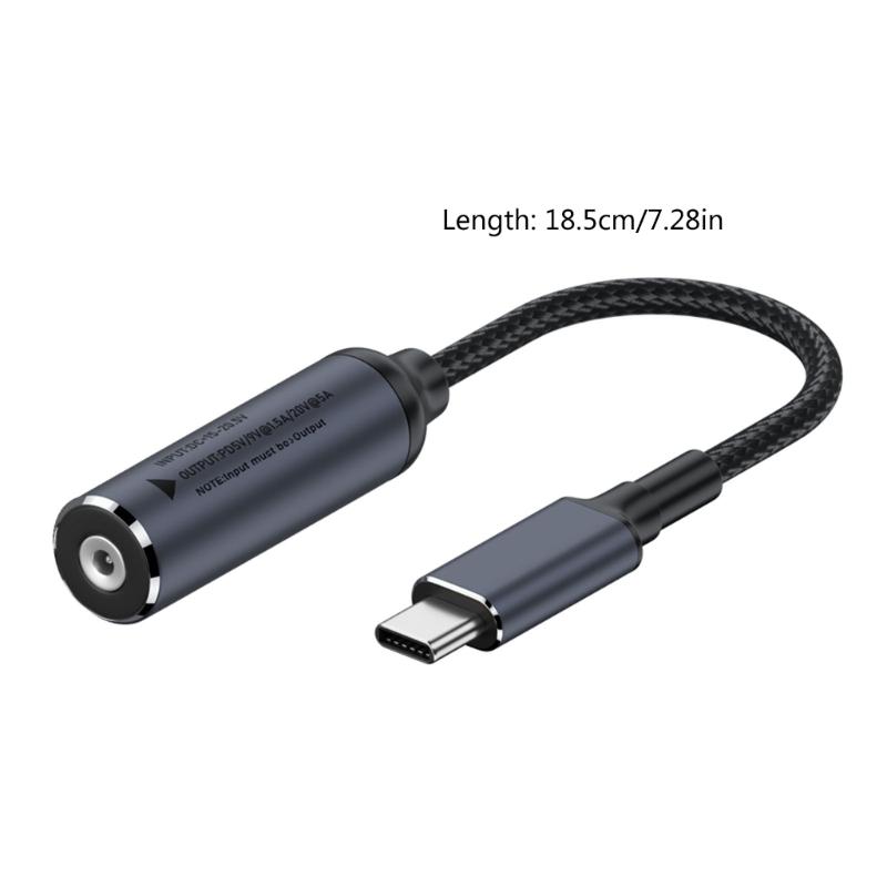 Кабель питания Type-C - DC5.5x2.1 мм USB C - 5.5x2.5 мм 2.5x0.7 мм 3.0x1.1 мм 3.5x1.35 мм 4.0x1.35 мм 4.0x1.7 мм 4.8x1.7 мм 100 Вт
