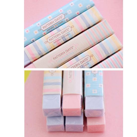 2 шт кавайные мультяшные цветочные резиновые ластики цветные студенческие подарки школьные принадлежности