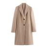 Fashion Style 2024 Autumn New Arrival Women's Easiest for Match Long Sleeves Lapel Mid-Length Soft Coat Outwear 8073260